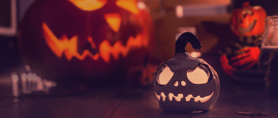 Crânios e ossos para halloween e filme de terror